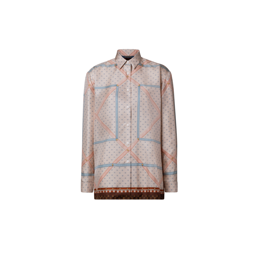 Trunk Print Silk Shirt - Ready-to-Wear | LOUIS VUITTON